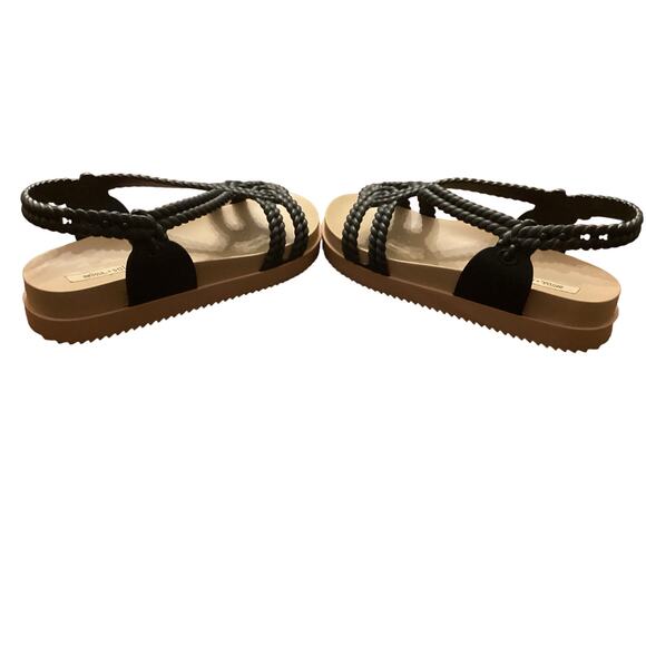 NWOT Melissa + Salinas boho beachy rubber platform Sandals Size 7 - Picture 4 of 6